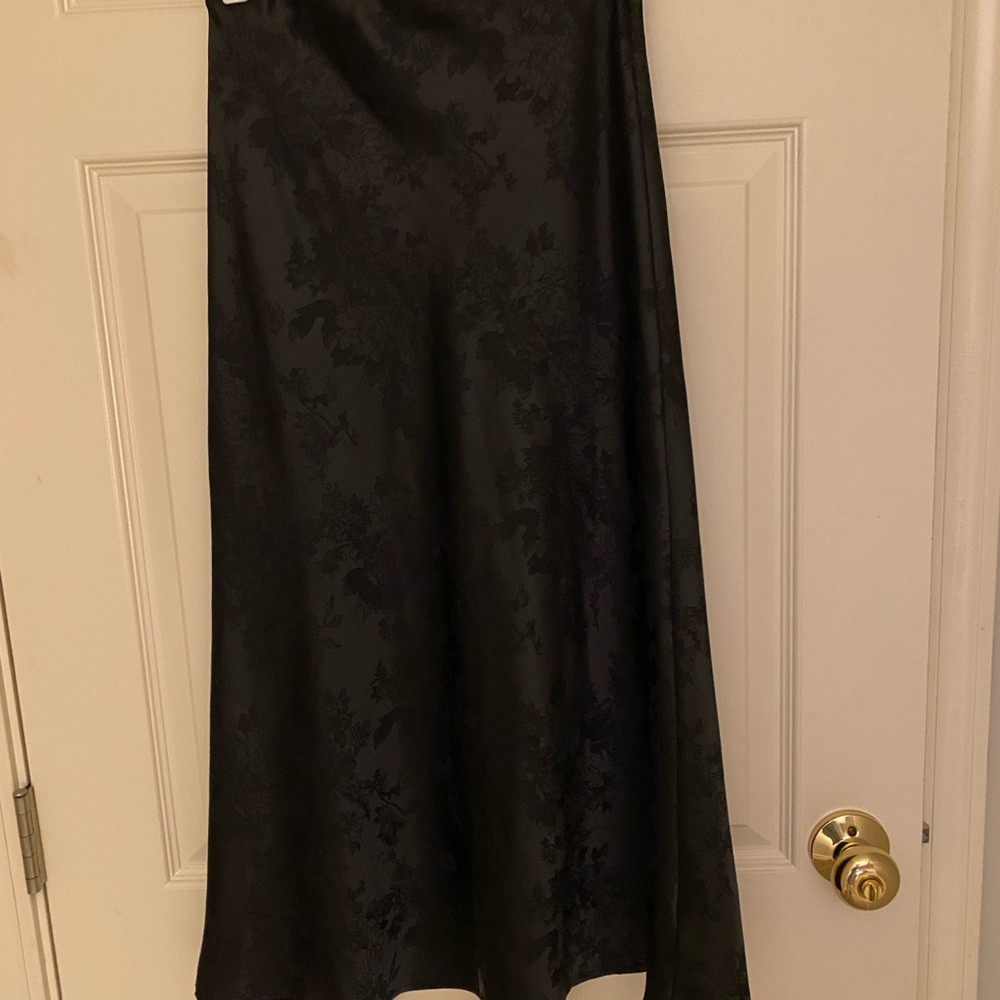 Elegant Black Floral Women's Skirt